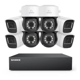 5MP 8 Channel PT Security Camera System - Hybrid 5-in-1 DVR, Pan & Tilt CCTV Camera, 100 ft Night Vision, Motion Detection, Outdoor, Waterproof